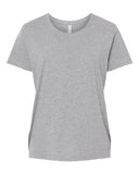 LAT Women's Curvy Collection Fine Jersey Tee