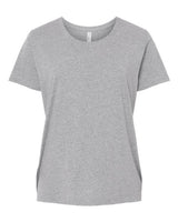 LAT Women's Curvy Collection Fine Jersey Tee