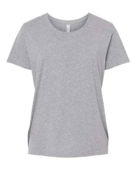 LAT Women's Curvy Collection Fine Jersey Tee