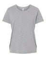 LAT Women's Curvy Collection Fine Jersey Tee