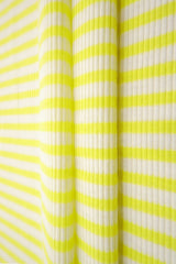 Rib Knit Neon Horizontal Stripe Fabric