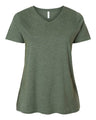 Curvy Collection Women's Fine Jersey V-Neck Tee