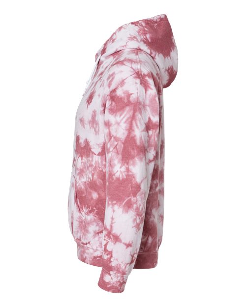 Blended Tie-Dyed Hooded Sweatshirt