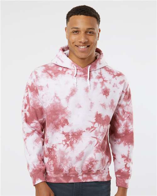 Blended Tie-Dyed Hooded Sweatshirt