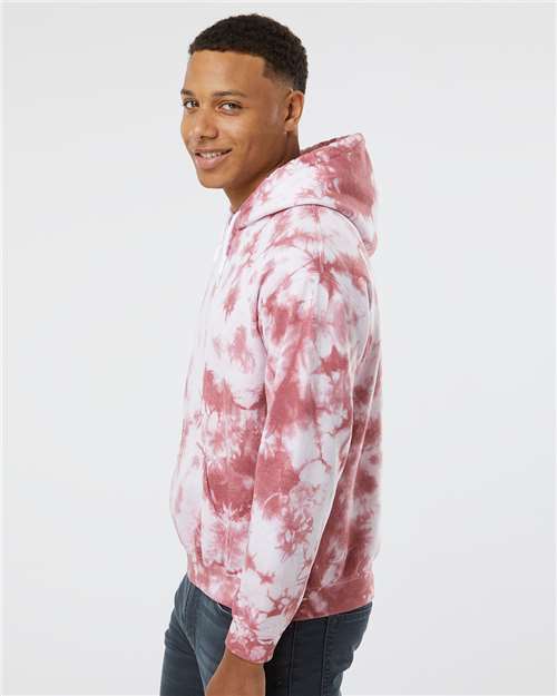 Blended Tie-Dyed Hooded Sweatshirt