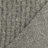 1 Yard Warm White Gray Black Texture Brushed Stretch 5 by 4 Rib Knit Fabric 55 Inches Wide