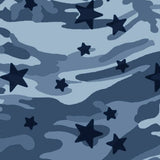 Printed Spandex Camo Star Fabric