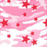 Printed Spandex Camo Star Fabric