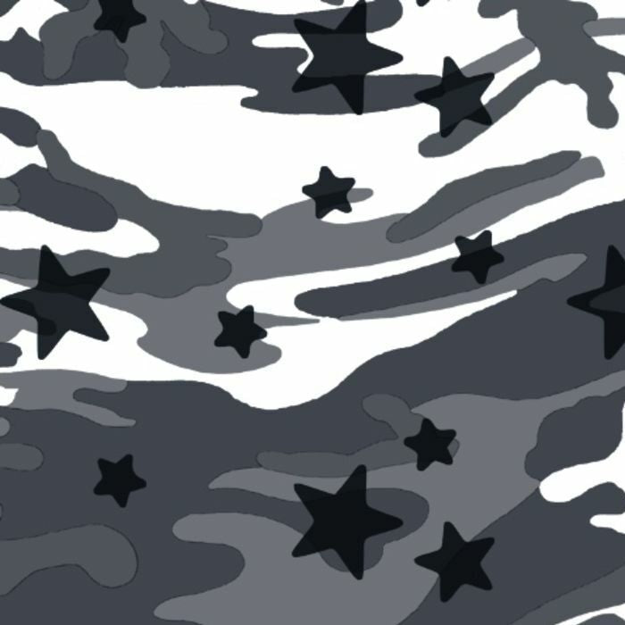 Printed Spandex Camo Star Fabric