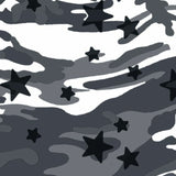 Printed Spandex Camo Star Fabric