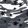 Printed Spandex Camo Star Fabric