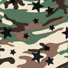 Printed Spandex Camo Star Fabric