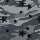 Printed Spandex Camo Star Fabric