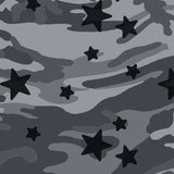 Printed Spandex Camo Star Fabric