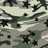 Printed Spandex Camo Star Fabric