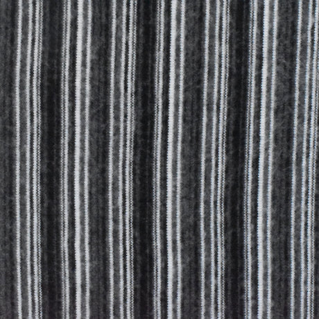 1 Yard Classic Black White Gray Stripe Stretch Brushed Face Jersey Knit Fabric 58 Inches Wide