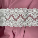 Corded Lace Trimming 6.5" Double Sided Embroidered