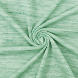 1 Yard Mint Green Ivory Slub Stretch Rayon Jersey Knit Fabric For Dancewear And Overlays 58 Inches Width