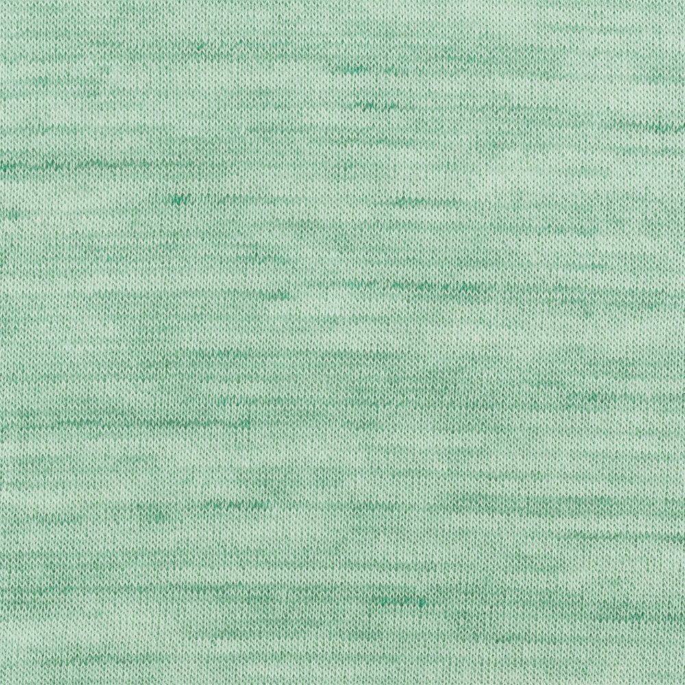 1 Yard Mint Green Ivory Slub Stretch Rayon Jersey Knit Fabric For Dancewear And Overlays 58 Inches Width