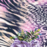 Printed Spandex Fabric Lady Rose Floral Animal