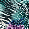 Printed Spandex Fabric Lady Rose Floral Animal