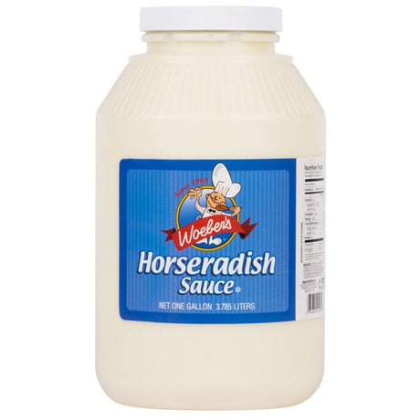 Woeber's 1 Gallon Horseradish Sauce - 4/Case