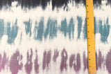 1 Yard Tie Dye Brushed Jersey Knit Fabric Poly Spandex Stretch 60 Inches