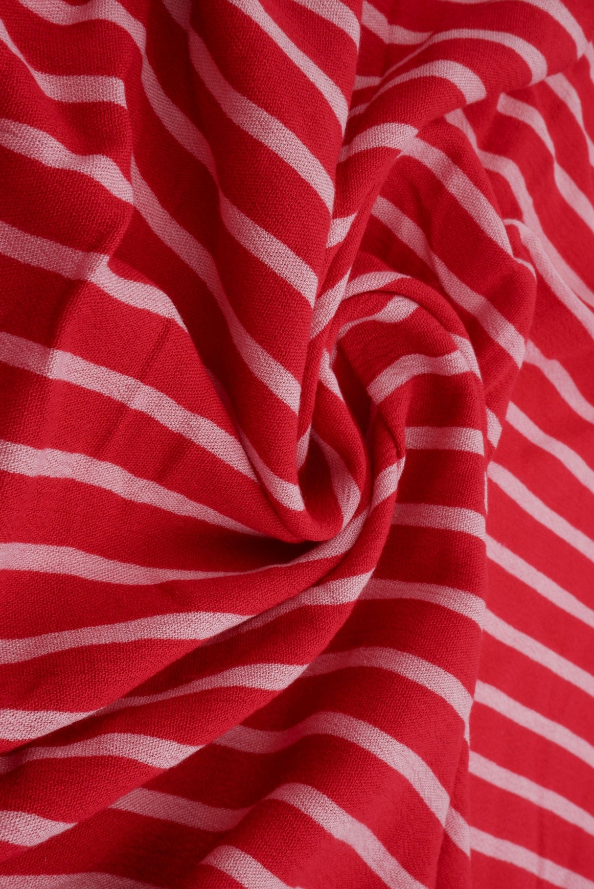 Rayon Crepon Washed Vertical Stripe Fabric