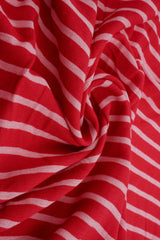 Rayon Crepon Washed Vertical Stripe Fabric