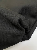 Wool Jacquard Fabric Black