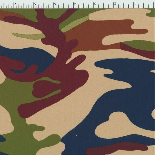 Printed Spandex Camouflage Multicolor Swimwear