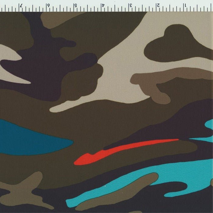Printed Spandex Camouflage Multicolor Swimwear