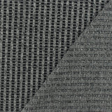 1 Yard Shadow Gray, Black & White Mesh Knit Textured Stretch Fabric for Apparel & Dancewear, 58" Wide