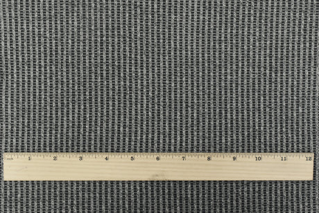 1 Yard Shadow Gray, Black & White Mesh Knit Textured Stretch Fabric for Apparel & Dancewear, 58" Wide