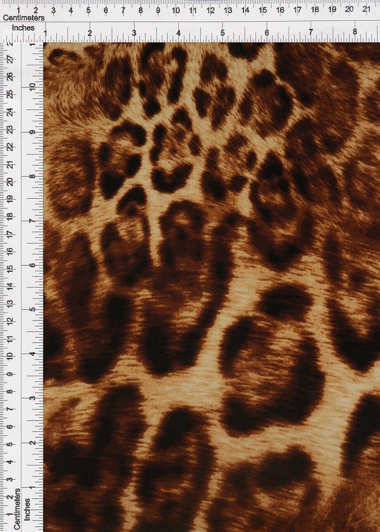 Animal Print Ghost Crepe Fabric Mocha