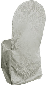 Jacquard Banquet Chair Cover Silver