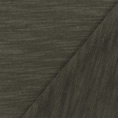 1 Yard Charcoal Gray Slub Stretch Spandex Rayon Jersey Knit Fabric For Dresses And Overlays 58 Inches Width