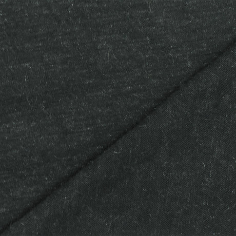 1 Yard Charcoal Gray Silver Texture Stretch Rayon Jersey Knit Fabric Soft Lightweight 58 Inches Width