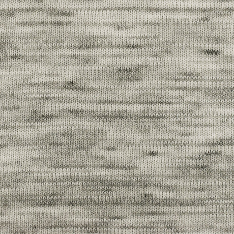 1 Yard Pale Ivory White Black Slub Stretch Jersey Knit Fabric 58 Inches Wide