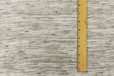 1 Yard Pale Ivory White Black Slub Stretch Jersey Knit Fabric 58 Inches Wide
