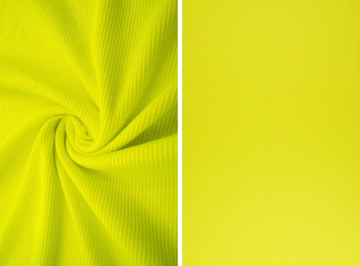 Rib Solid Stretch Knit Fabric
