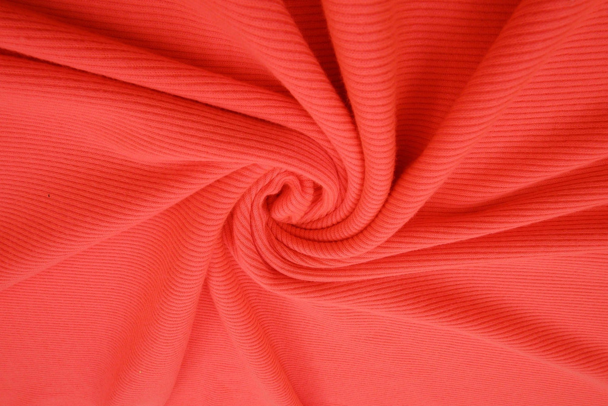 Rib Solid Stretch Knit Fabric