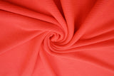 Rib Solid Stretch Knit Fabric