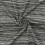 1 Yard Old White & Black Stripe Stretch Jersey Knit Fabric, 57 Inches Wide