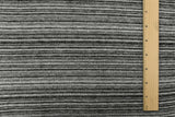 1 Yard Old White & Black Stripe Stretch Jersey Knit Fabric, 57 Inches Wide
