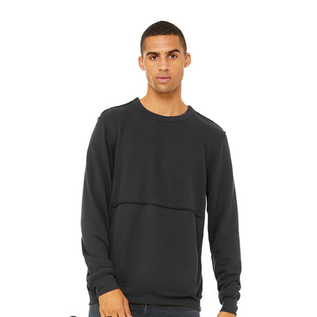 Bella + Canvas® FWD Fashion Unisex Raw Seam Crewneck Pullover