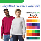 Heavy Blend Crewneck Long Sleeve Sweatshirt | RADYAN®