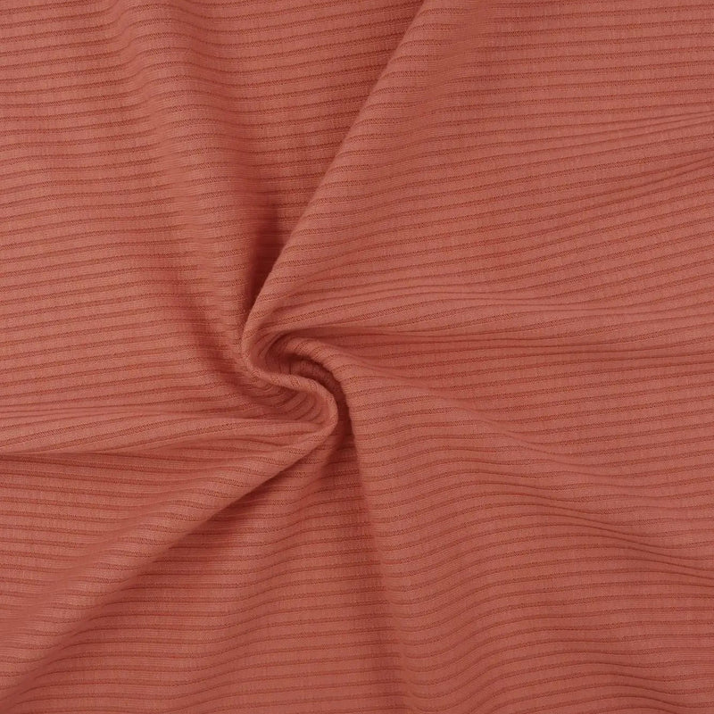 1 Yard 4x2 Rib Solid Knit Fabric, 52/54'' Wide Polyester Rayon Spandex Blend
