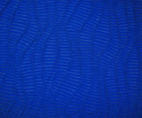 1 Yard Blue Poly Stretch Spandex Semi Sheer Abstract Stripe Knit Fabric For Apparel Crafts 59 Inches Width