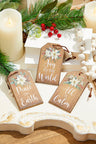 5 Inch Religious Tag Shape Ornament Decorative Christmas Hanging Ornament